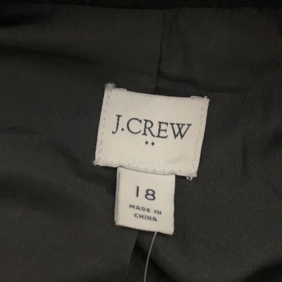 J. Crew Factory Black Pea Coat - Picture 8 of 12
